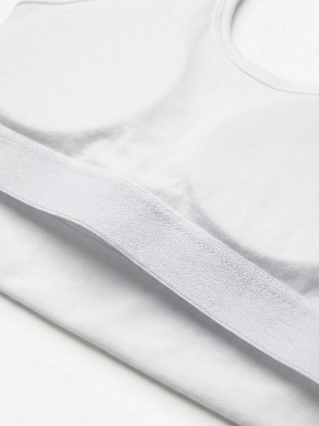 Malelions Women Cropped Emblem Tank Top - White