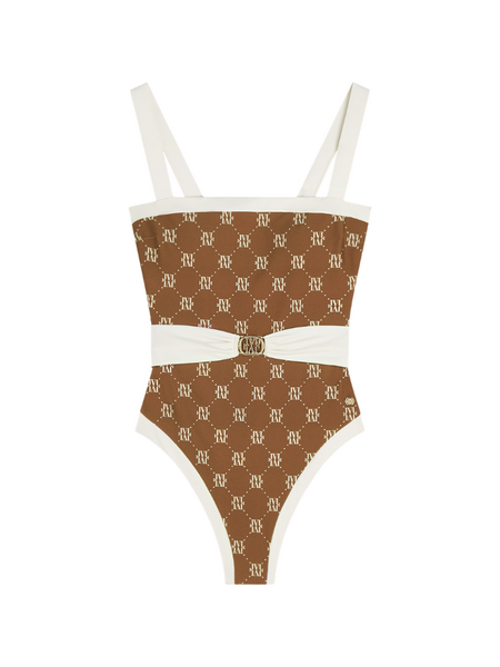 Josh V Josh V Mila Swimsuit - Brown Ecru