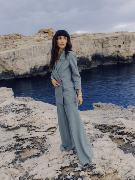 Josh V Josh V Michella Pants - Sky Blue Melange