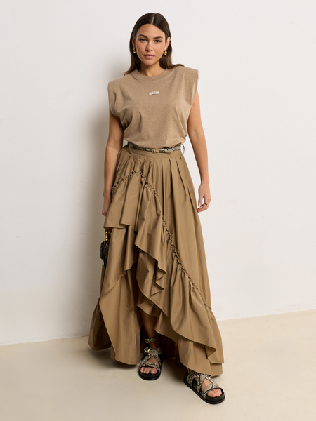 Josh V Tarrant Skirt - Light Khaki