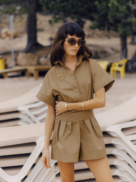 Josh V Josh V Nami Playsuit - Light Khaki