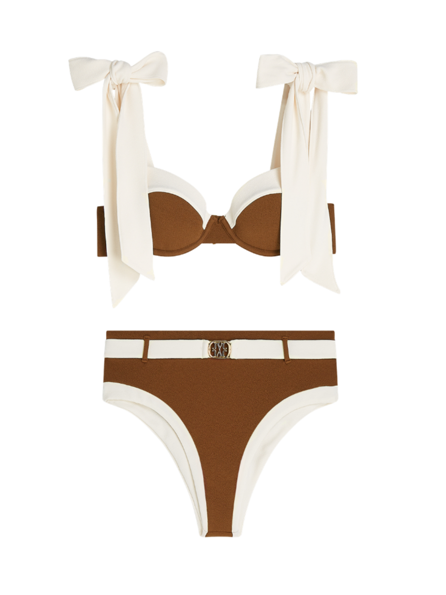 Josh V Josh V Solange Combi Set - Brown Ecru