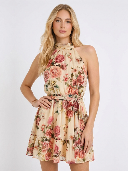 Guess SL Danielle Dress - Cosmic Peony Print