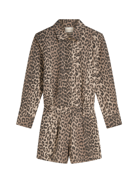 Josh V Lilae Playsuit - Leopard Brown