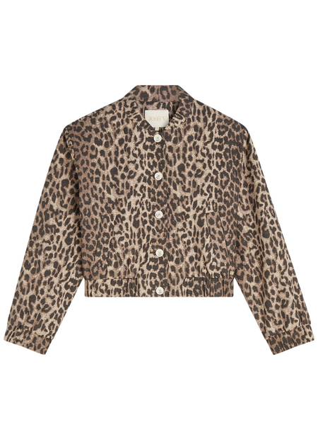 Josh V Nadine Bomber - Leopard Brown
