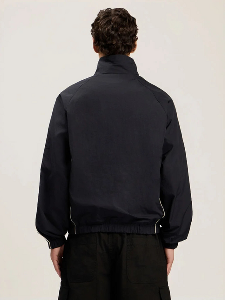 Palm Angels Palm Angels Curved Logo Vint Windbreaker - Black Off White