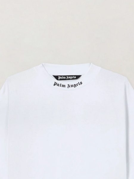 Palm Angels Palm Angels Classic Logo Logo Over Tee - White Black