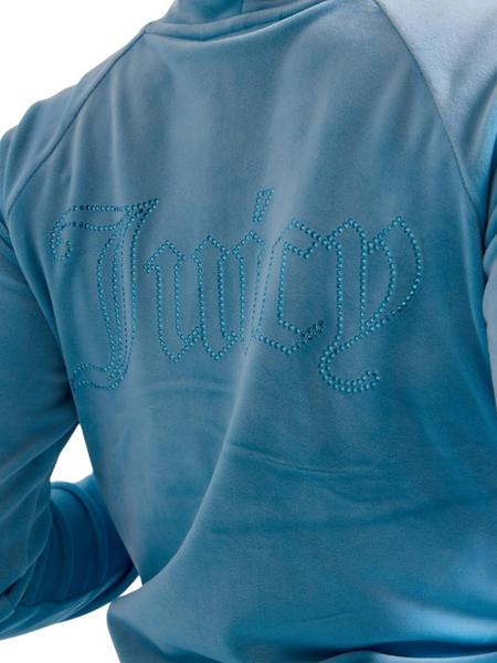 Juicy Couture Juicy Couture Madison Col Out Hoodie - Sky Blue