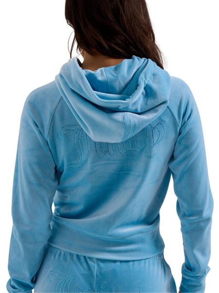 Juicy Couture Juicy Couture Madison Col Out Hoodie - Sky Blue