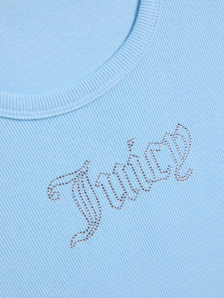 Juicy Couture Juicy Couture Thin Strap Racer Vest - Sky Blue