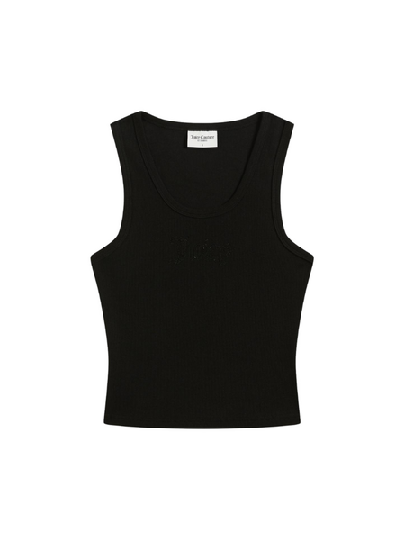 Juicy Couture Juicy Couture Thin Strap Racer Vest - Black