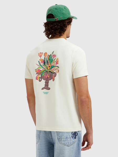 Pure Path Flower Vase T-shirt - Ecru