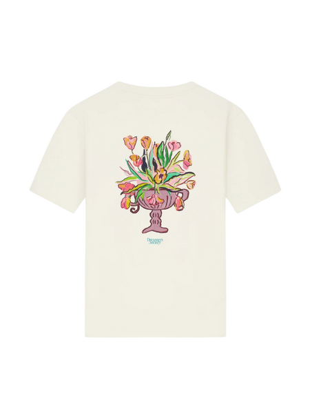 Pure Path Flower Vase T-shirt - Ecru