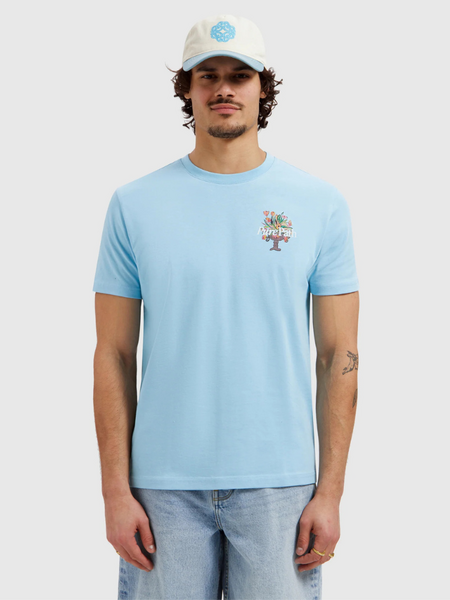 Pure Path Flower Vase T-shirt - Sky Blue