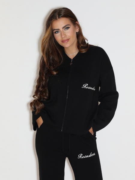 Reinders Reinders Lounge Zipper Cardigan - True Black