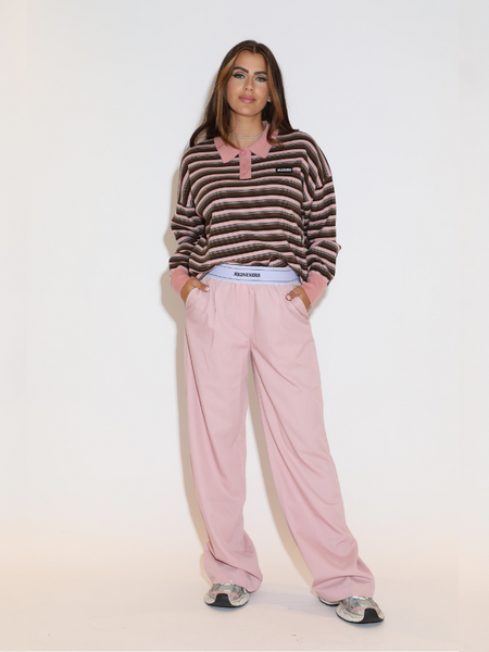 Reinders Reinders Penelope Polo Sweater - Dusty Rose