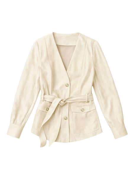 Nikkie Nikkie Porlamar Wrap Blouse - Cream