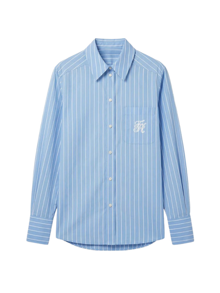 Fifth House Mirre Blouse - Bel Air Blue/Star White