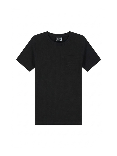 Malelions Kids Waffle T-Shirt - Black
