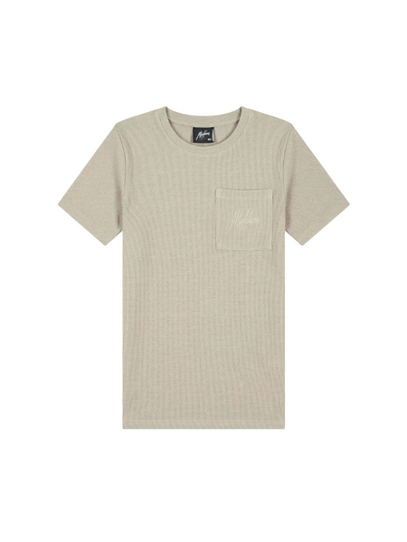 Malelions Kids Waffle T-Shirt - Cream