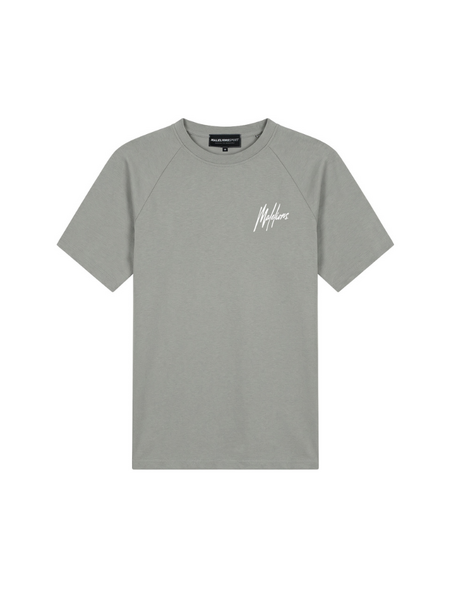 Malelions Sport Logo Raglan T-Shirt - Ocean Grey