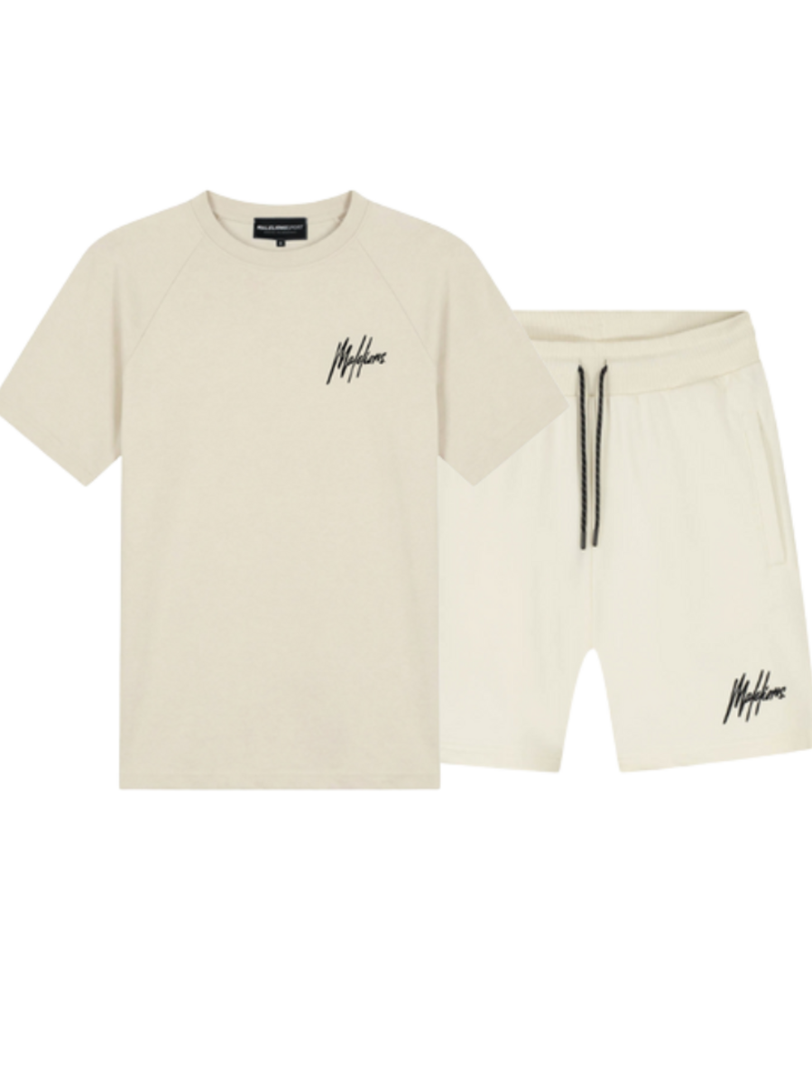 Malelions Malelions Sport Logo Combi-Set - Off-White