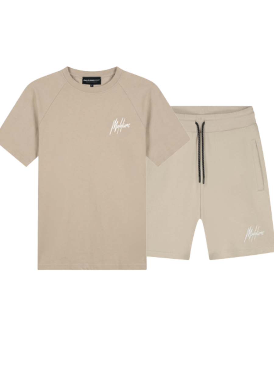 Malelions Malelions Sport Logo Combi-Set - Beige