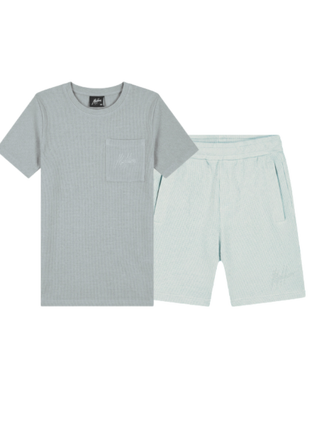 Malelions Kids Waffle Combi-Set - Ocean Grey