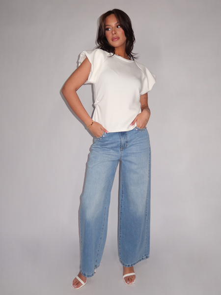 Rinascimento Pantaloni Jeans - Blu Indaco