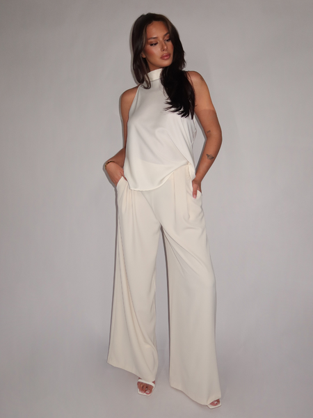 Rinascimento Rinascimento Pantalon - Panna Bianco