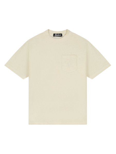 Malelions Malelions Emblem Towelling T-Shirt - Off-White