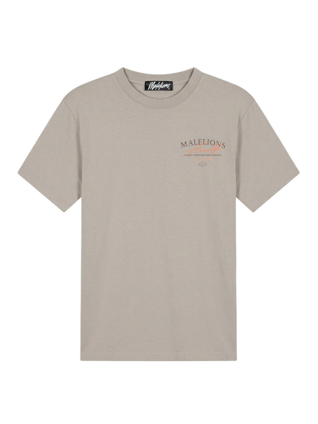 Malelions Dolce Vita T-Shirt - Light Taupe Malelions Malelions Dolce Vita T-Shirt - Light Taupe