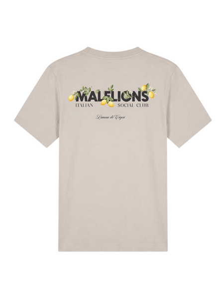 Malelions Malelions Limone Di Capri T-Shirt - Light Taupe