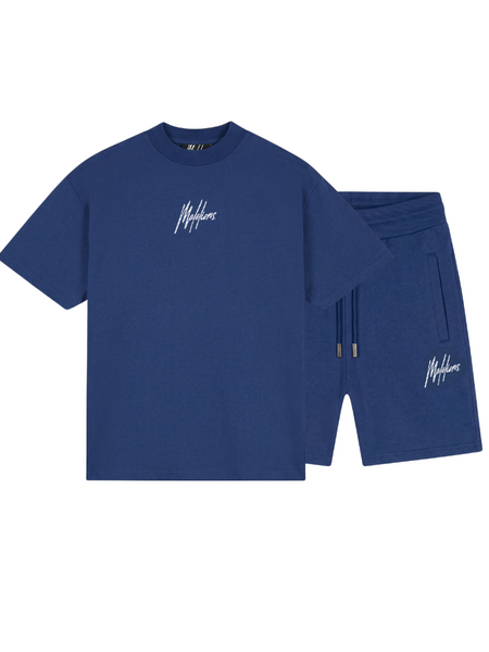 Malelions Striped Signature Combi-Set - Cobalt