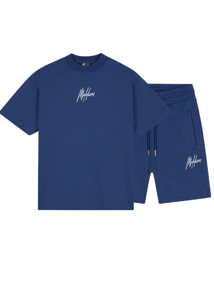 Malelions Malelions Striped Signature Combi-Set - Cobalt
