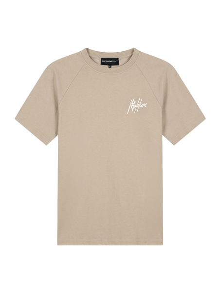 Malelions Sport Logo Raglan T-Shirt - Beige