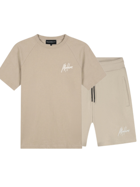 Malelions Sport Logo Combi-Set - Beige