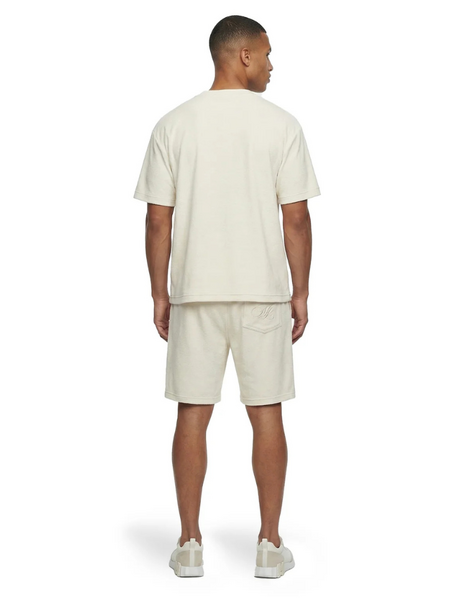 Malelions Malelions Emblem Towelling T-Shirt - Off-White