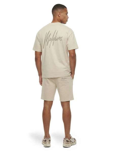 Malelions Malelions Striped Signature Short - Light Taupe