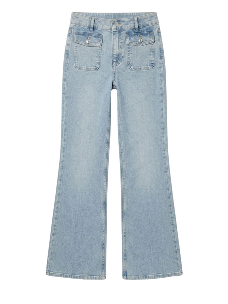 Fifth House Fifth House Bella Pockets Flared Jeans - Medium Indigo