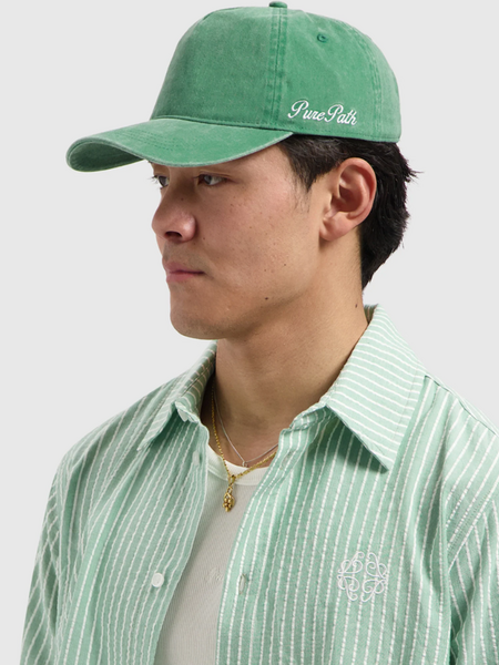 Pure Path Washed Cap - Emerald
