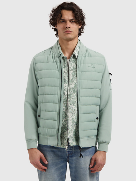 Pure Path Pure Path Softshell Padded Jacket - Army Green