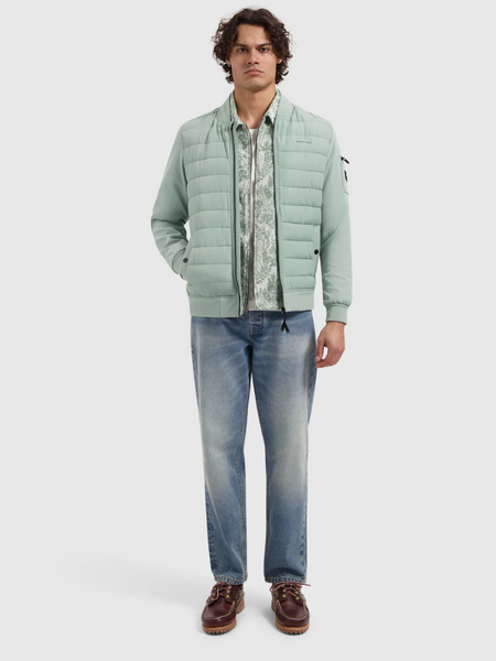 Pure Path Pure Path Softshell Padded Jacket - Army Green