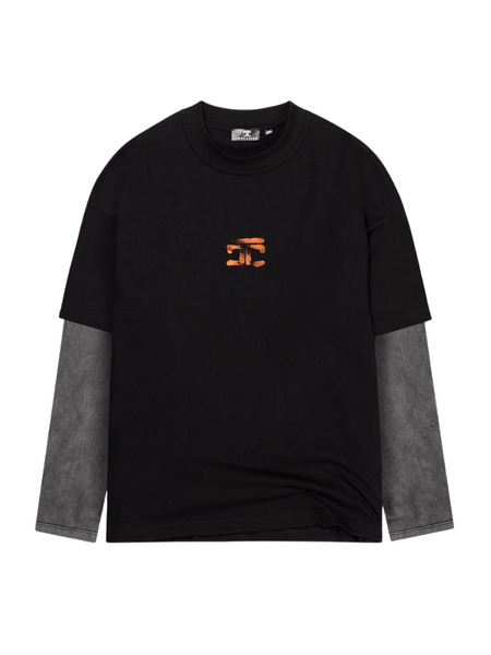 JorCustom JorCustom KD-Artist2.0 Double Layered Longslee - Black-Acid