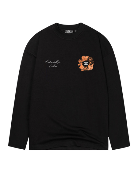 JorCustom PRE-ORDER JorCustom KD-Flowers Longsleeve T-Shirt - Black