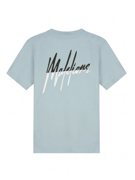 Malelions Malelions Split T-Shirt - Ice Blue