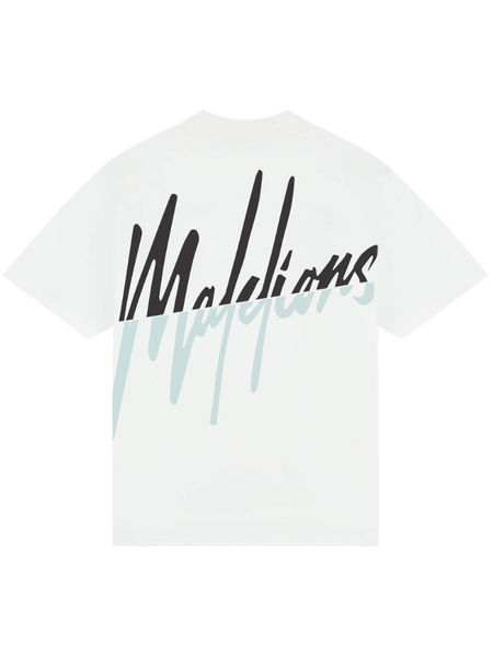 Malelions Oversized Split T-Shirt - White