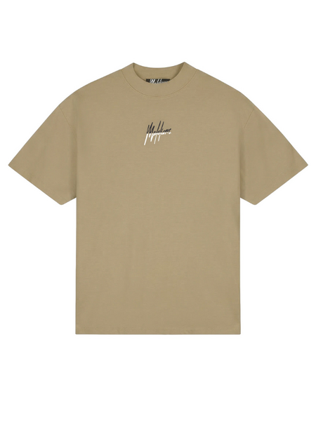 Malelions Malelions Oversized Split T-Shirt - Sand
