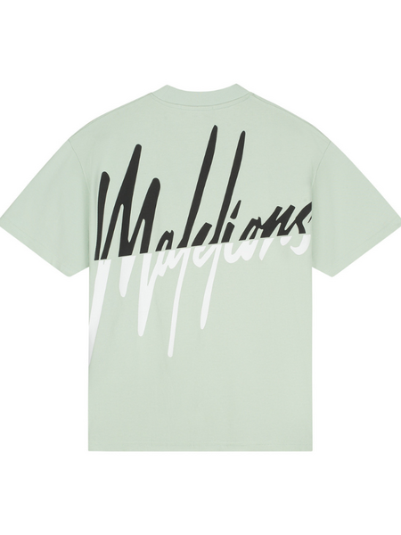 Malelions Malelions Oversized Split T-Shirt - Pale Green