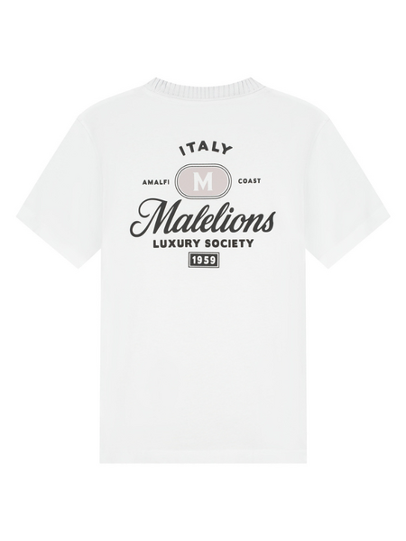 Malelions Luxury Stamp T-Shirt - White